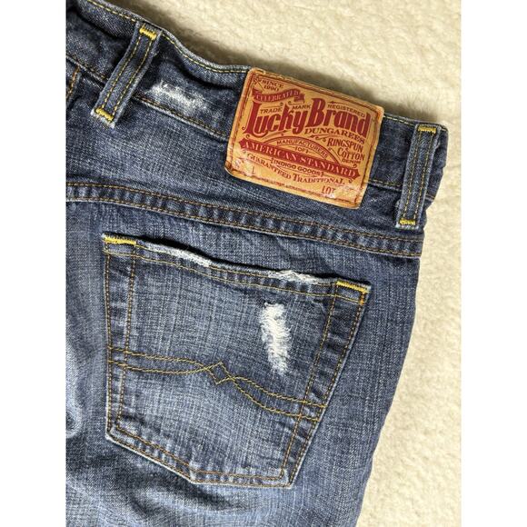 Lucky Brand Jeans Womens 8/28 28x33 Blue Easy Rider Dungarees Made in USA Denim - Picture 14 of 15